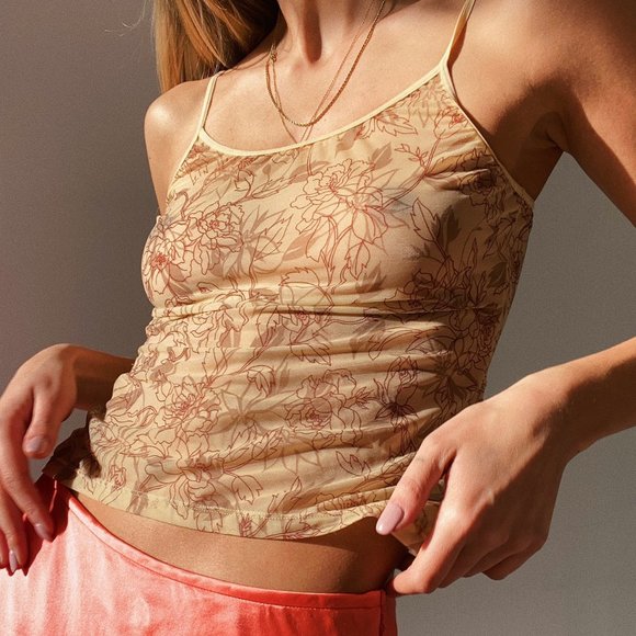 Vintage Sheer Nude Cami